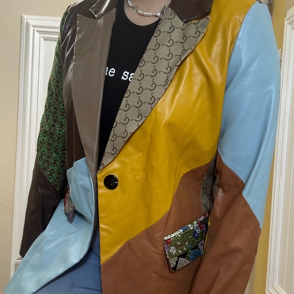 New! Colorful Patchwork Women's Jacket - Picture 10 of 11